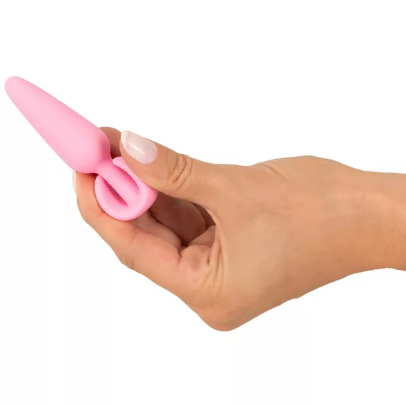 Cuties Mini Butt Plug - plug anale piccolo in silicone - rosa 2,1 cm