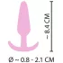 Cuties Mini Butt Plug - plug anale piccolo in silicone - rosa 2,1 cm