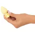 Cuties - plug anale mini - silicone giallo 3,1cm