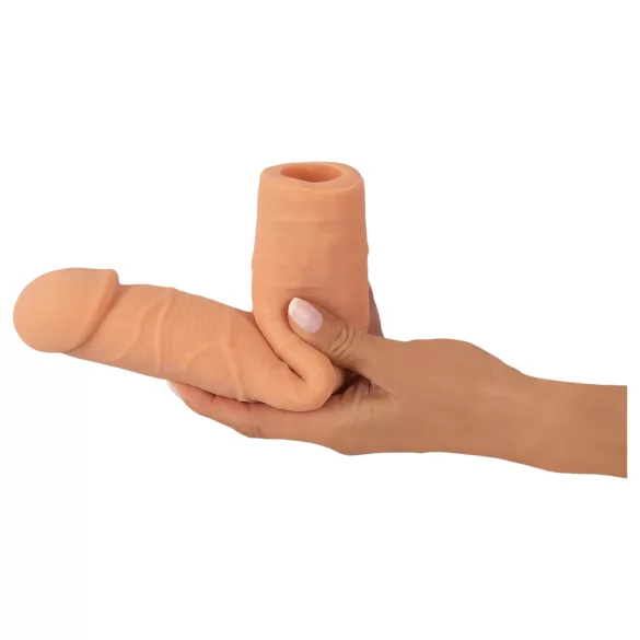 Nature Skin - preservativo fallico allungante e ispessente - 24 cm