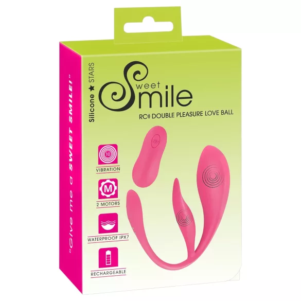 SMILE - ovetto vibrante wireless a batteria ricaricabile (rosa)