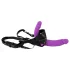 Smile - dildo doppio indossabile con slip - silicone viola nero