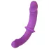 Smile - dildo doppio indossabile con slip - silicone viola nero