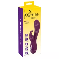   SMILE - vibratore clitorideo 3 motori ricaricabile silicone viola