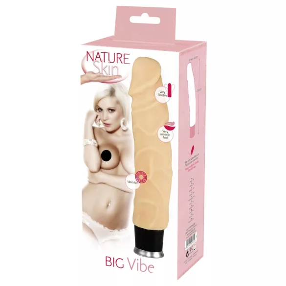 Nature Skin - vibratore realistico - pelle naturale 23cm