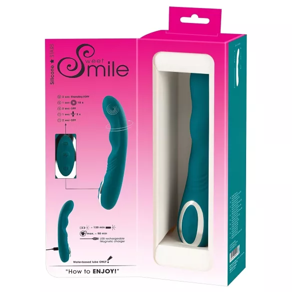 SMILE - vibratore punto G rotante ricaricabile impermeabile verde