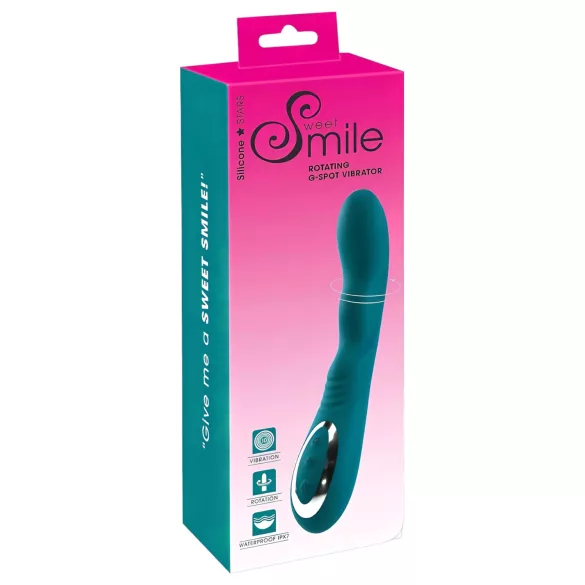 SMILE - vibratore punto G rotante ricaricabile impermeabile verde
