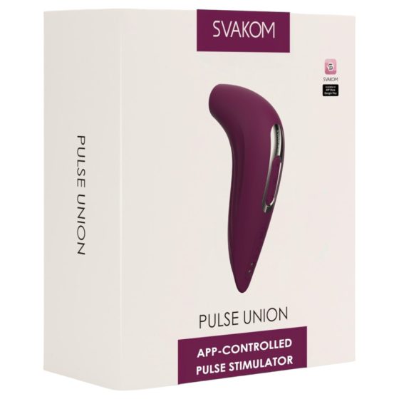 Stimolatore del clitoride a onde d'aria controllabile via smartphone Svakom Pulse Union (viola)