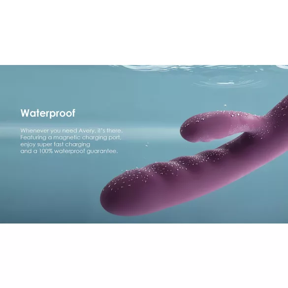 Svakom Avery - vibratore rabbit con funzione spinta ricaricabile