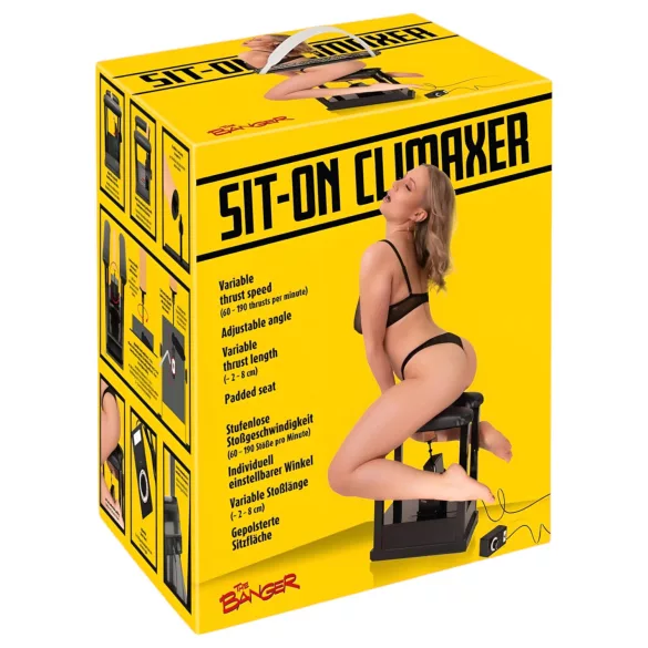 The Banger Sit-On-Climaxer - macchina del piacere elettrica (nero)