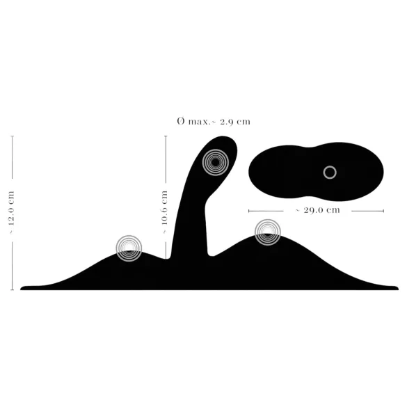 VibePad 3 - vibratore per punto G ricaricabile wireless - nero