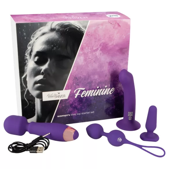 Magic Shiver Feminine - kit erotico per donna - set 4 pezzi