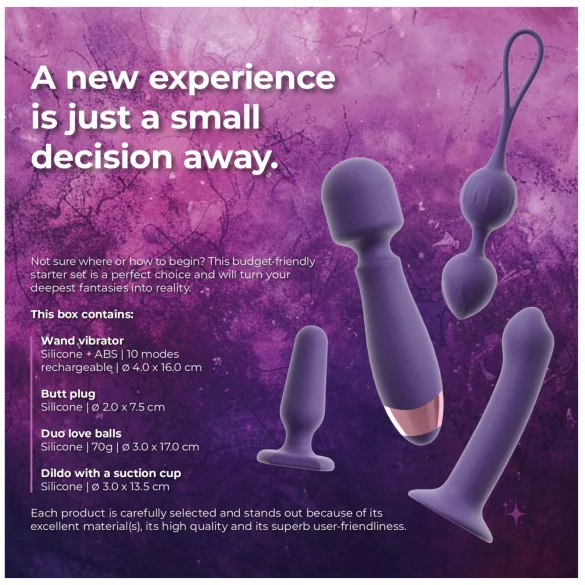 Magic Shiver Feminine - kit erotico per donna - set 4 pezzi