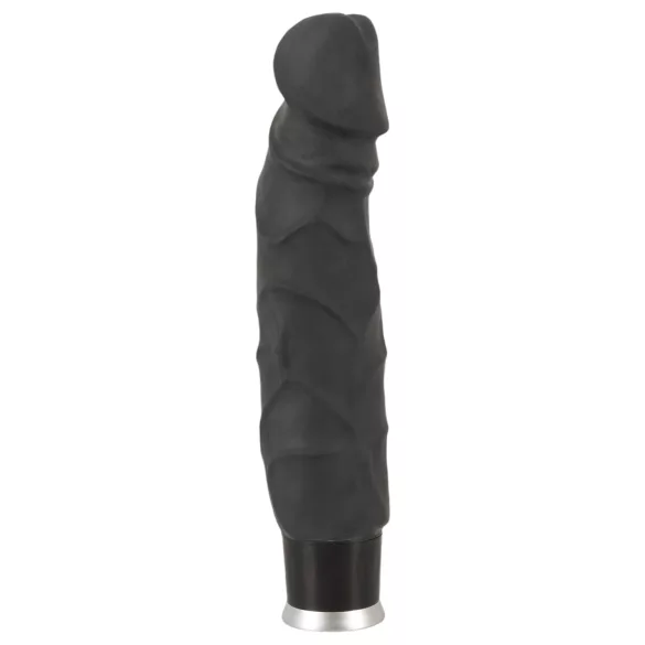 Nature Skin - vibratore realistico - nero 22cm
