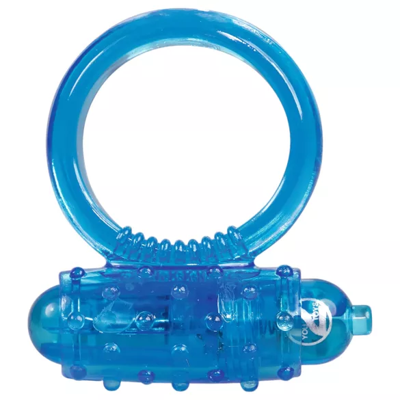 You2Toys - anello fallico vibrante in silicone - blu