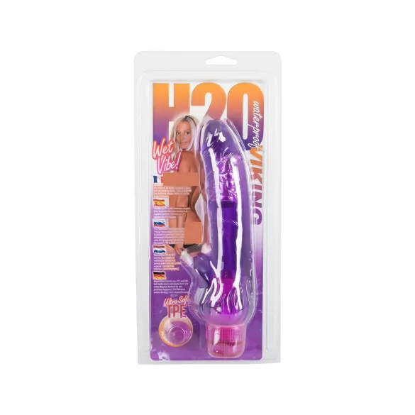 H2O Viking - vibratore realistico - impermeabile - silicone viola