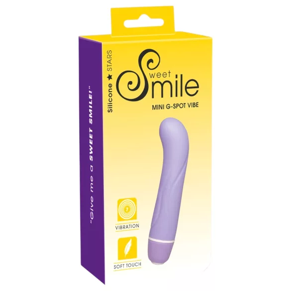 SMILE - Vibratore mini punto G - Impermeabile - Silicone viola