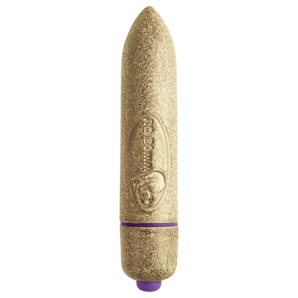 RO-80mm - mini vibratore a forma di rossetto - 7 modalità - oro