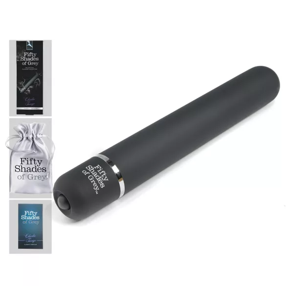 Fifty Shades of Grey - Vibratore classico ricaricabile silicone grigio