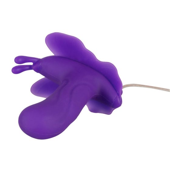 Flutter Butterfly - vibratore intimo in silicone (viola)