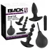 Black Velvets - kit plug anale vibrante - set 4 pezzi