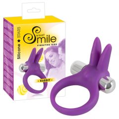 SMILE Rabbit - anello vibrante per il pene (viola)