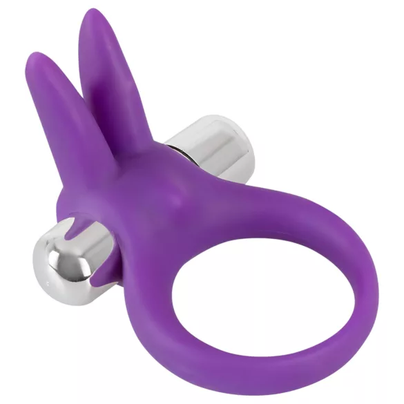 SMILE - anello fallico vibrante rabbit - silicone viola