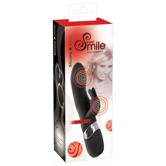 SMILE Blacky - vibratore doppio motore USB - nero