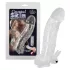 Crystal Skin - estensore vibrante per pene - silicone realistico