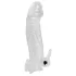 Crystal Skin - estensore vibrante per pene - silicone realistico