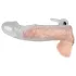 Crystal Skin - estensore vibrante per pene - silicone realistico