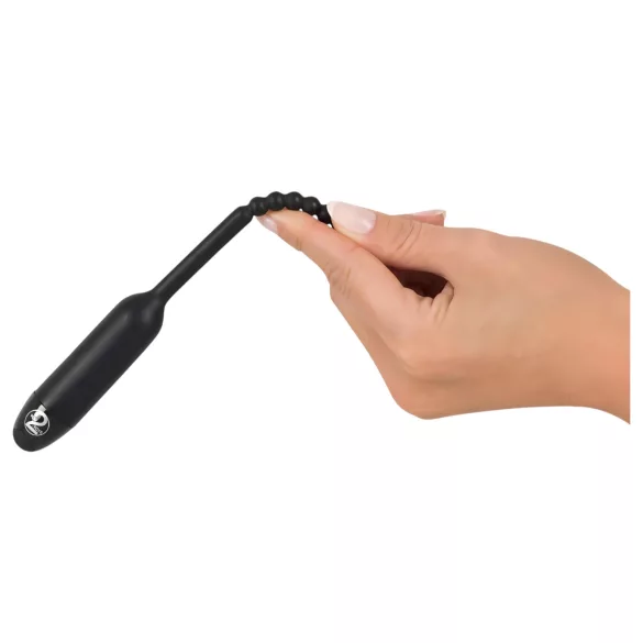You2Toys - dilatatore uretrale vibrante perlato - 0,8 cm nero
