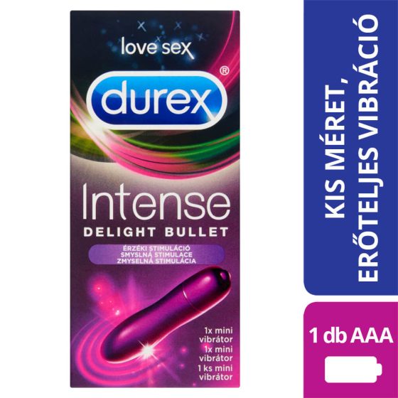 Durex Intense Delight Bullet - mini vibratore ad asta (viola)
