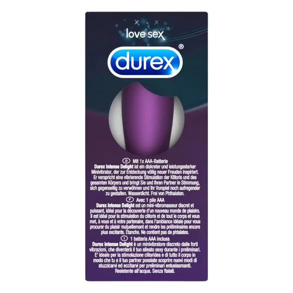Durex Intense Delight Bullet - mini vibratore bullet - lilla