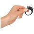 SMILE Stayer - anello vibrante per il piacere (nero)