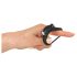 SMILE Stayer - anello vibrante per il piacere (nero)