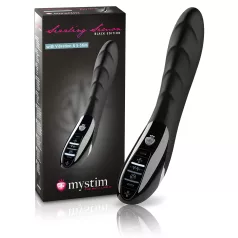   mystim Sizzling Simon - vibratore elettrostimolatore - silicone nero