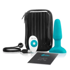   b-Vibe - vibratore anale rotante con perle ricaricabile - turchese