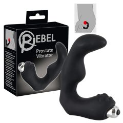 Rebel - vibratore prostatico curvo (nero)
