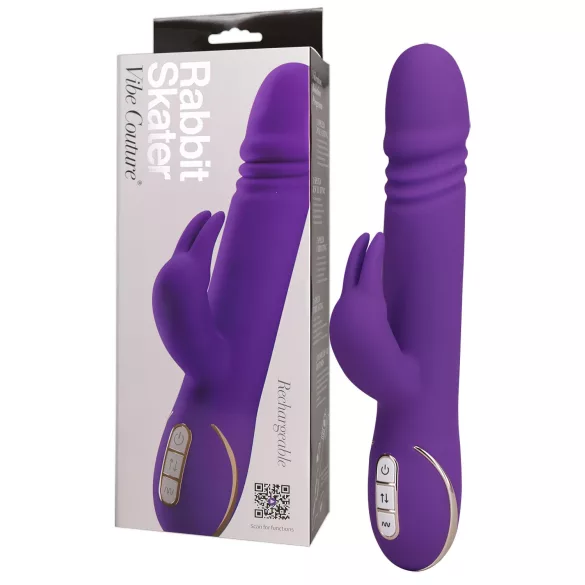 Vibe Couture - Vibratore rabbit con funzione di spinta - silicone viola