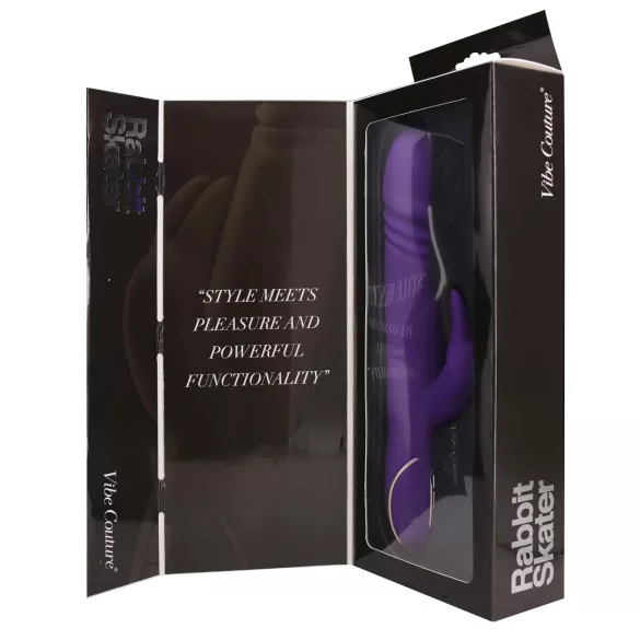 Vibe Couture Rabbit Skater - Vibratore con coniglietto, ad impulsi (viola)