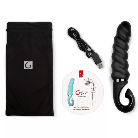 Gvibe G-jack 2 - vibratore ricaricabile impermeabile in silicone nero