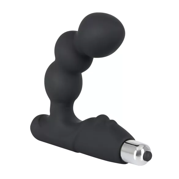 Rebel - vibratore prostatico con sfere - silicone nero