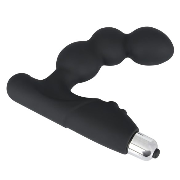 Rebel - vibratore prostatico con sfere - silicone nero