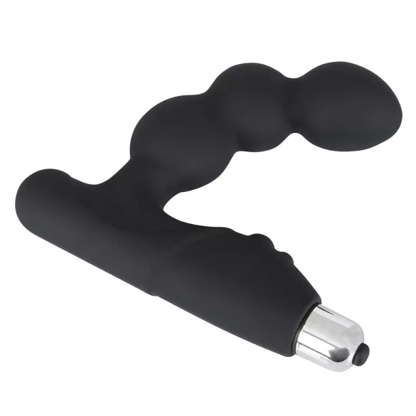 Rebel - vibratore prostatico con sfere - silicone nero