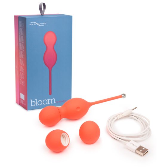We-Vibe Bloom - Palla per geco a batteria con pesi intercambiabili (arancione)