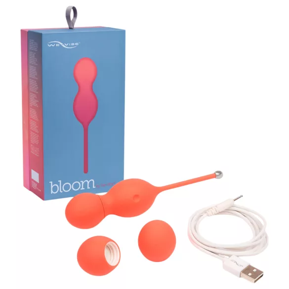 We-Vibe Bloom - palline vaginali con pesi intercambiabili - silicone arancione