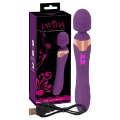   Javida Double - vibratore massaggiatore doppio - silicone viola