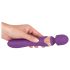 Javida Double - vibratore massaggiatore doppio - silicone viola