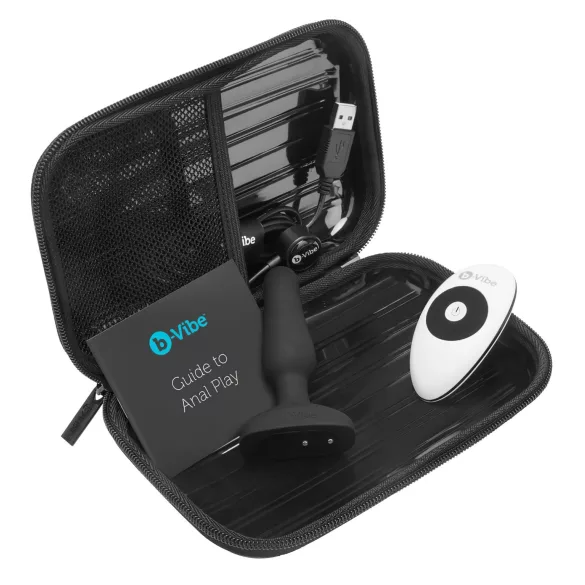 b-Vibe Novice - vibratore anale per principianti - nero